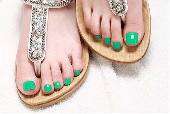 Itemship-9-color-Hot-New-Nail-patch-candy-colored-solid-font-b-toenails-b-font-bright